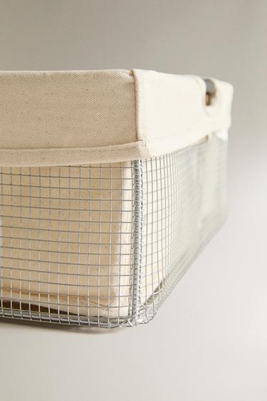 PANIER À LINGE MÉTALLIQUE - Gris clair de Zara - Image 3