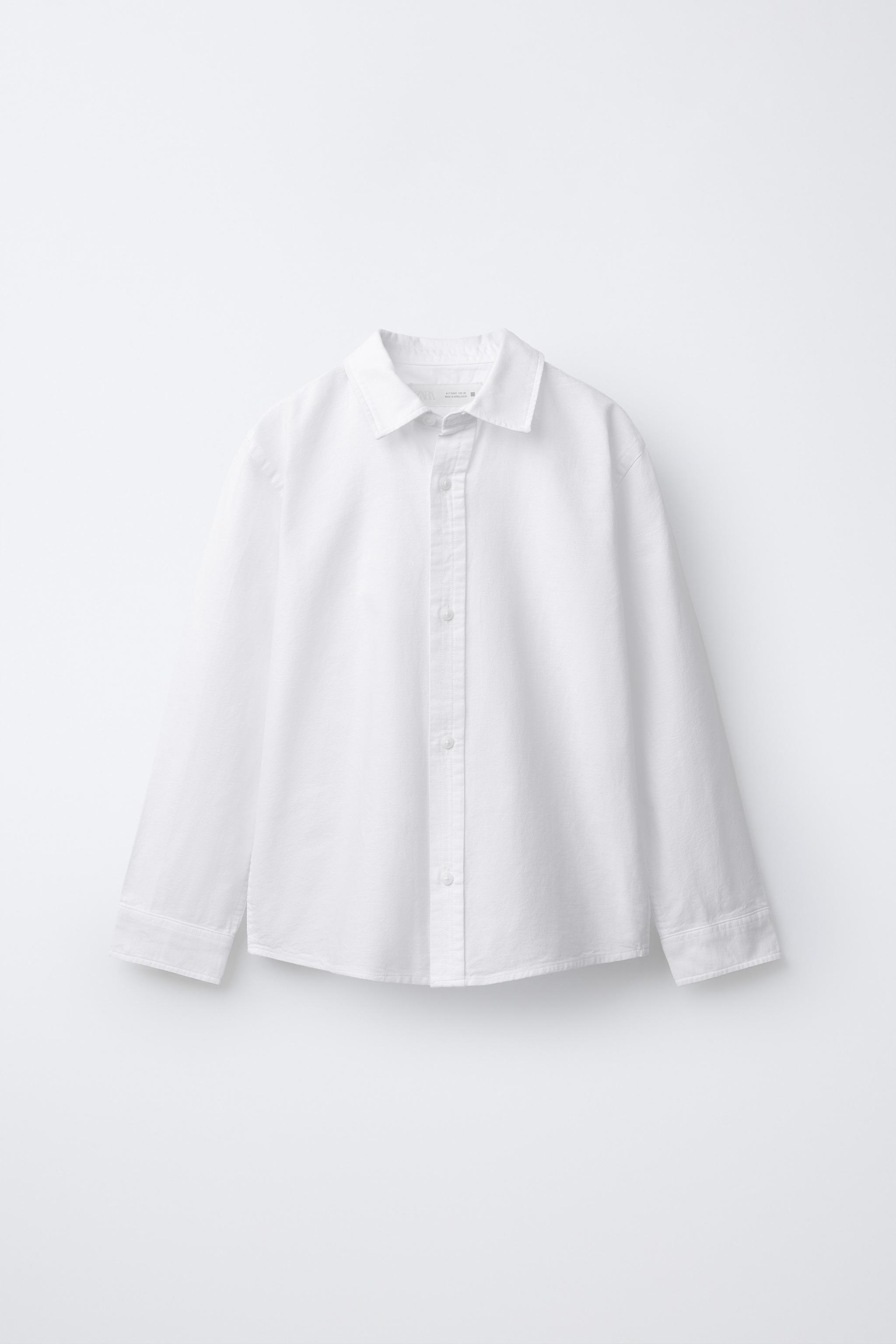 ベーシックオックスフォードシャツ - ホワイト | ZARA Japan / 日本