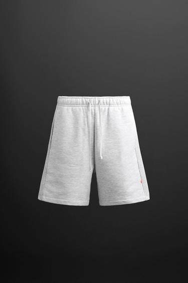 JOGGER BERMUDA SHORTS - Grey marl by Zara - Image 0