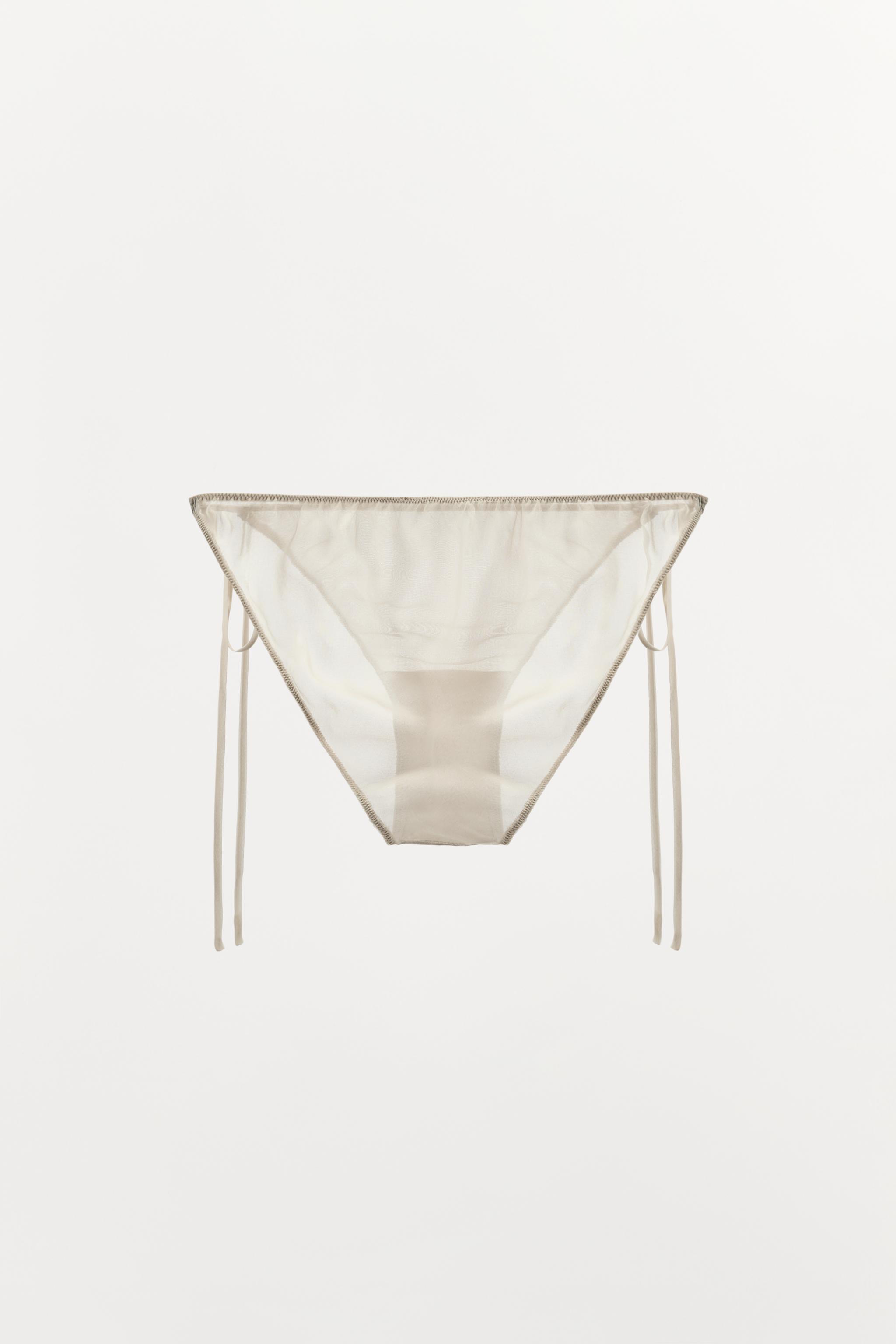 100% SILK PANTIES WITH TIES