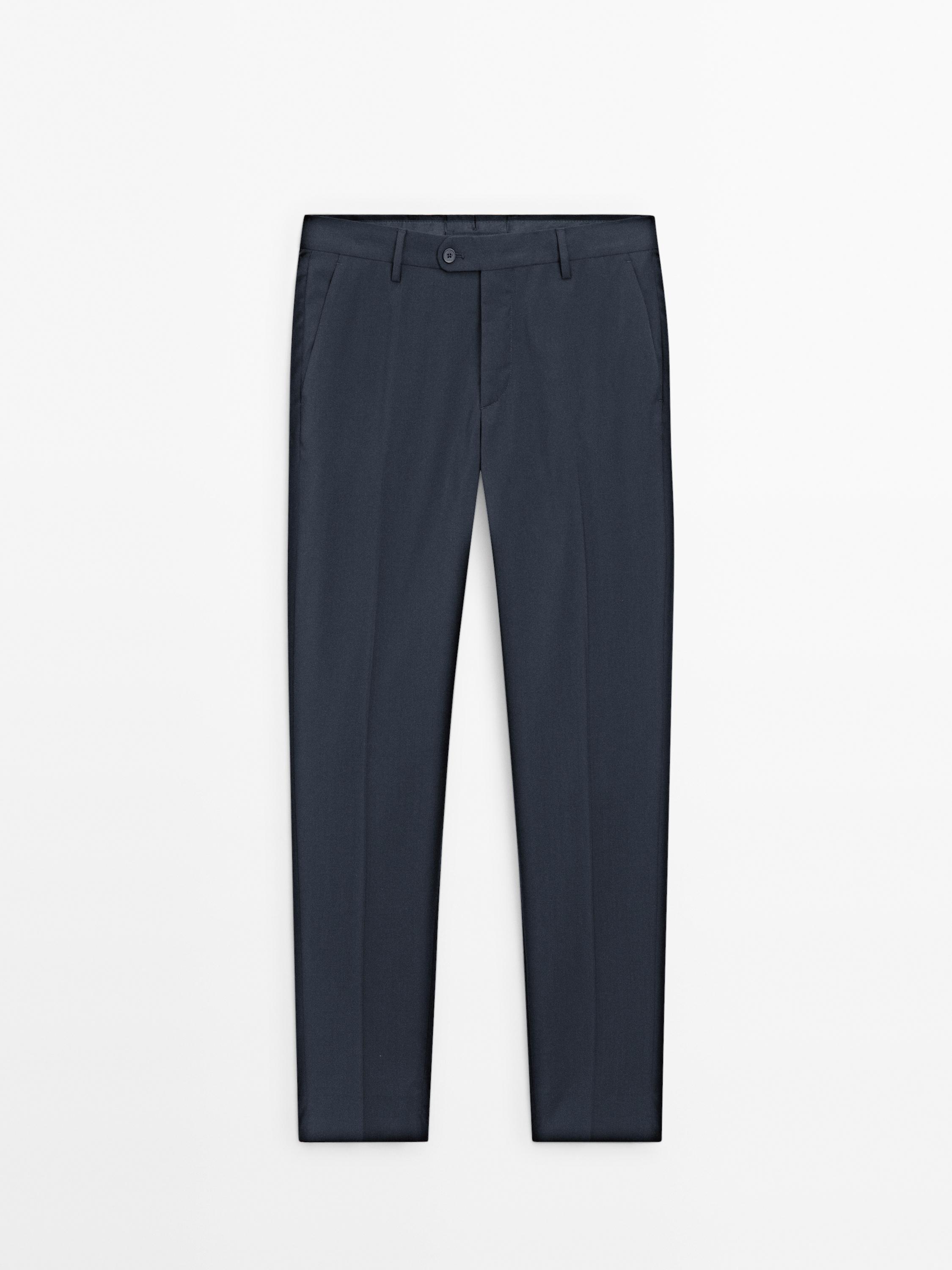 Cool wool suit pants