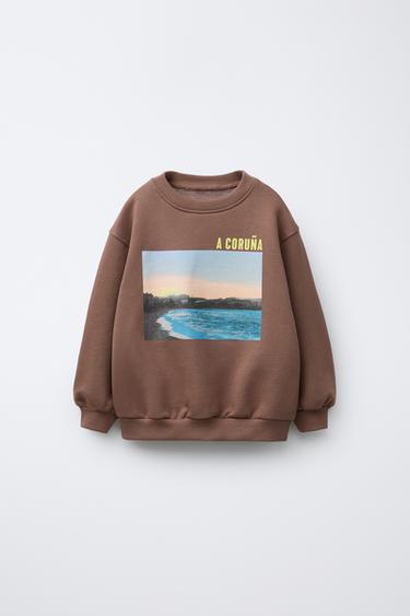 SWEATSHIRT STADT A CORUÑA - Braun von Zara