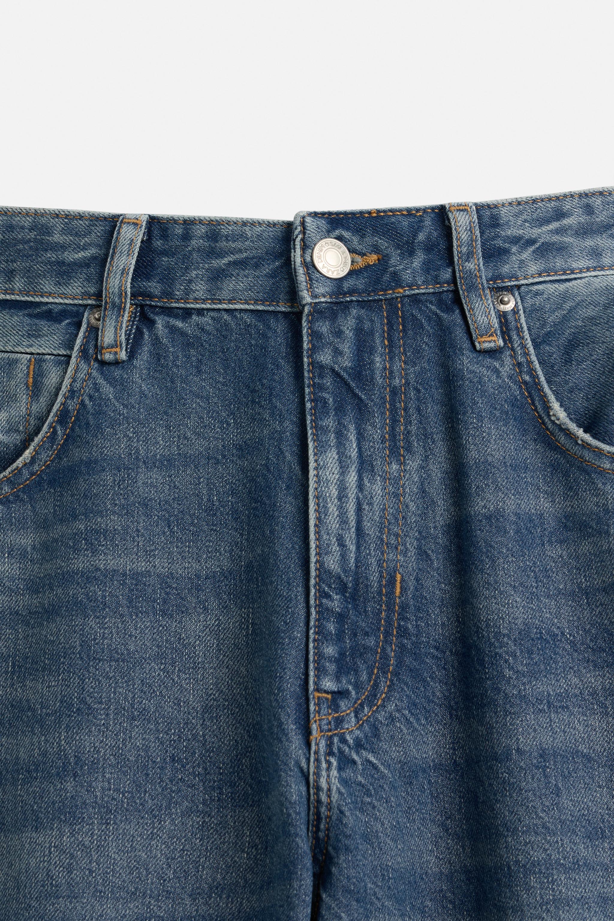 JEANS バルーンスリーブフィット - ミディアムブルー | ZARA
