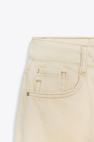 JEANS Z.02 STRAIGHT ANKLE HIGH-WAIST - Ecru by Zara - Image 8