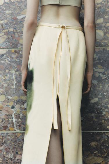 ZW COLLECTION PRINTED MIDI SKIRT - Printed by Zara