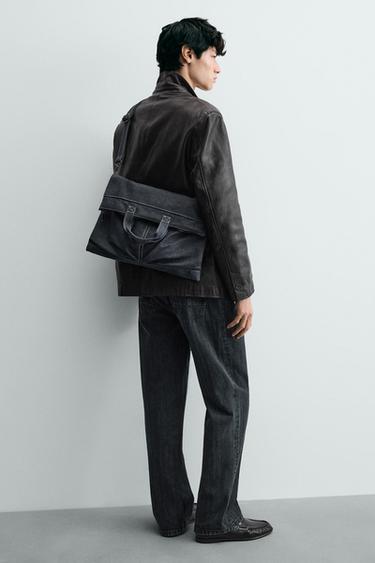 DENIM TOTE BAG - Blue by Zara - Image 0