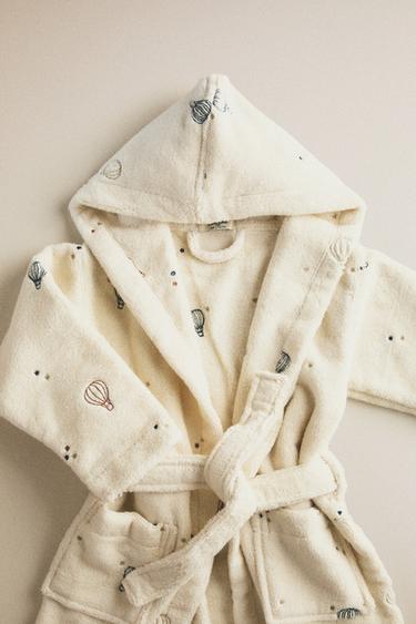 KIDS' BALLOON BATHROBE - Light beige by Zara