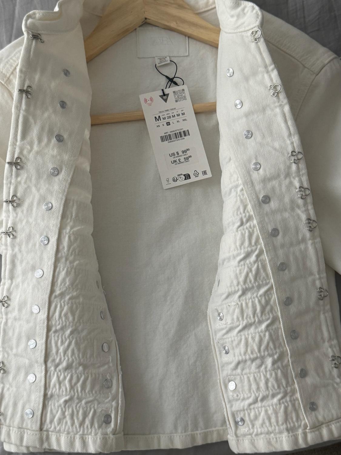 TRF FITTED DENIM JACKET WITH BUTTONS - Image 6