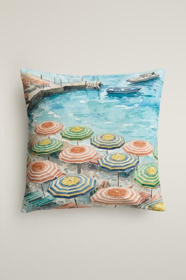 PARASOL CUSHION COVER - Blue by Zara