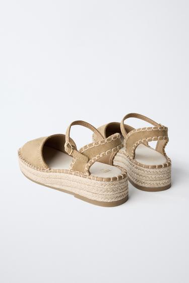 TOPSTITCHED ESPADRILLES - Brown by Zara - Image 4