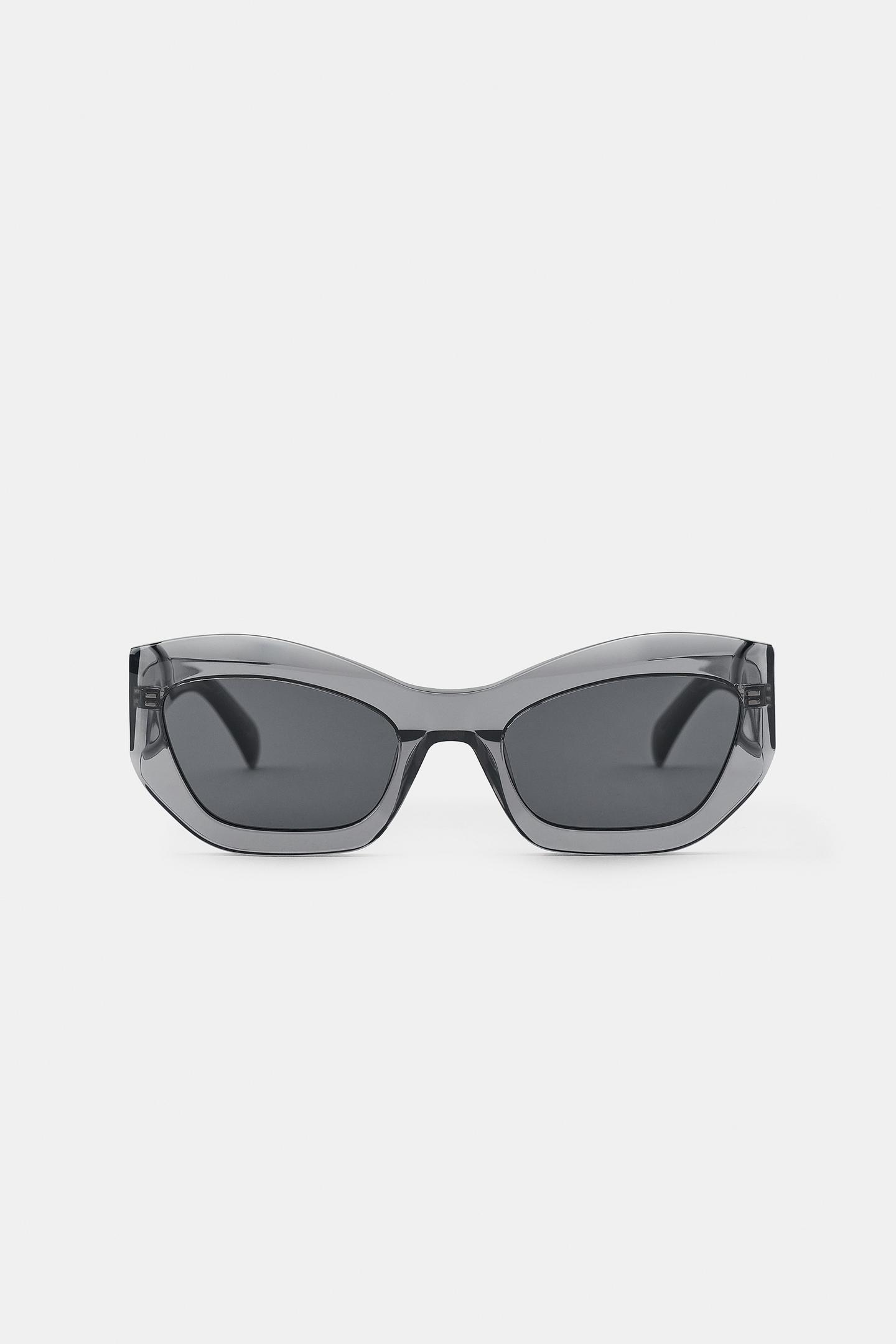 Женские солнцезащитные очки Zara Cat Eye Sunglasses, цвет: Серый — фото 2