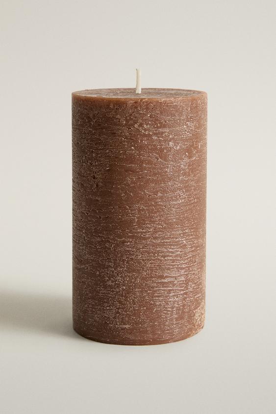 (500 G) ZYLINDRISCHE DUFTKERZE SALTED CARAMEL - Cremefarben von Zara - Bild 0