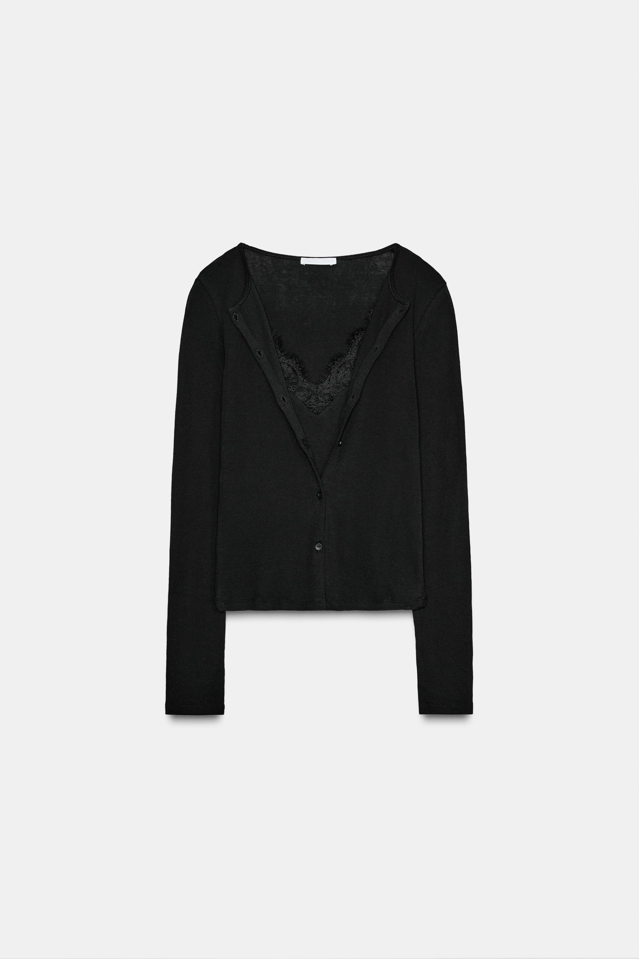 新品タグ付き　COMBINATION LACE TOP Floral lace lamé top in grey | GUCCI® US