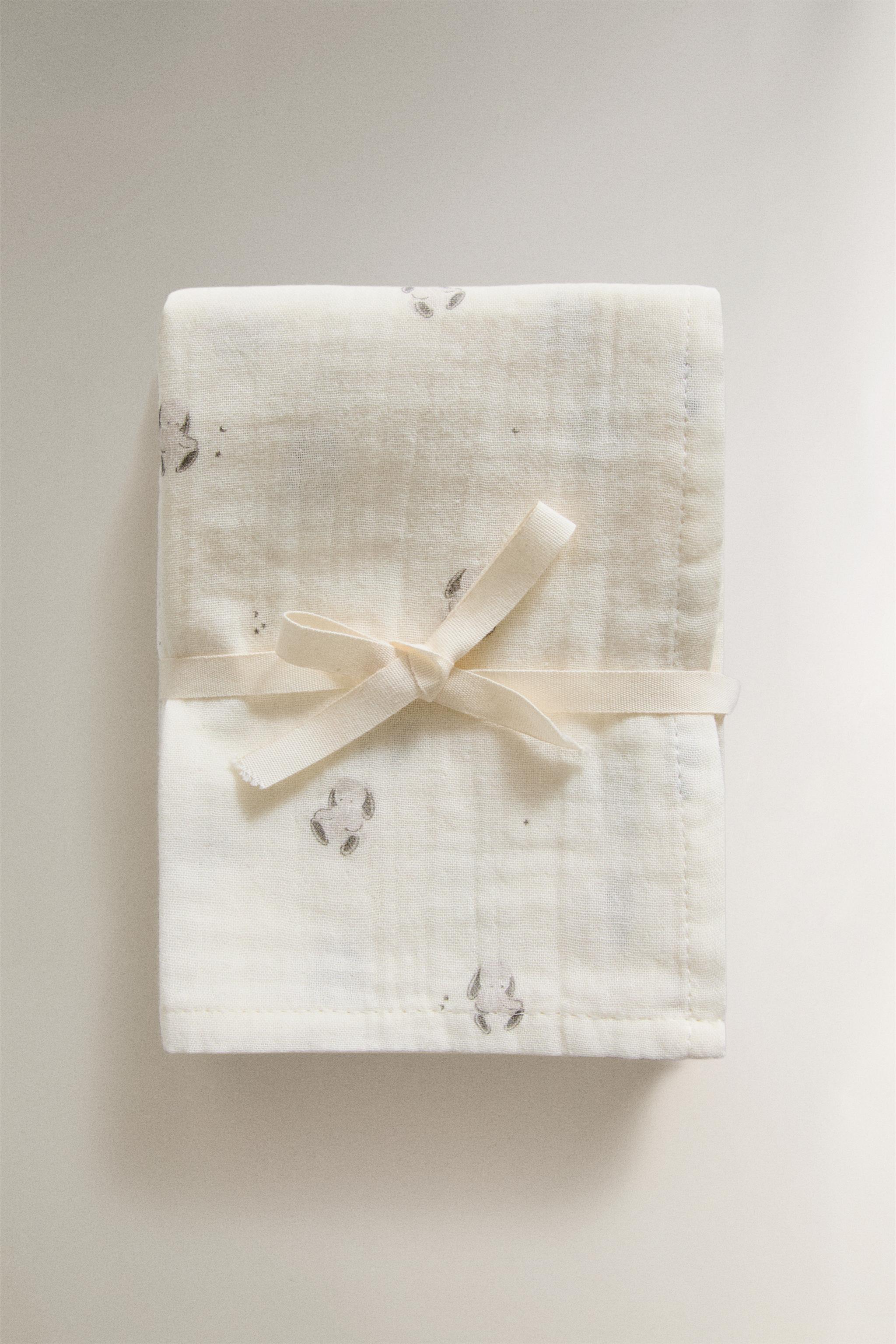 BABY BUNNY MUSLIN CLOTHS (PACK OF 3)