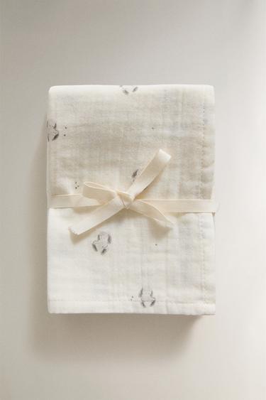 BUNNY BABY MUSLIN CLOTHS (PACK OF 3) - Cream by Zara