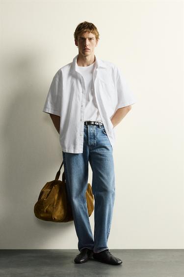 OVERSIZE FIT OXFORD SHIRT - White by Zara