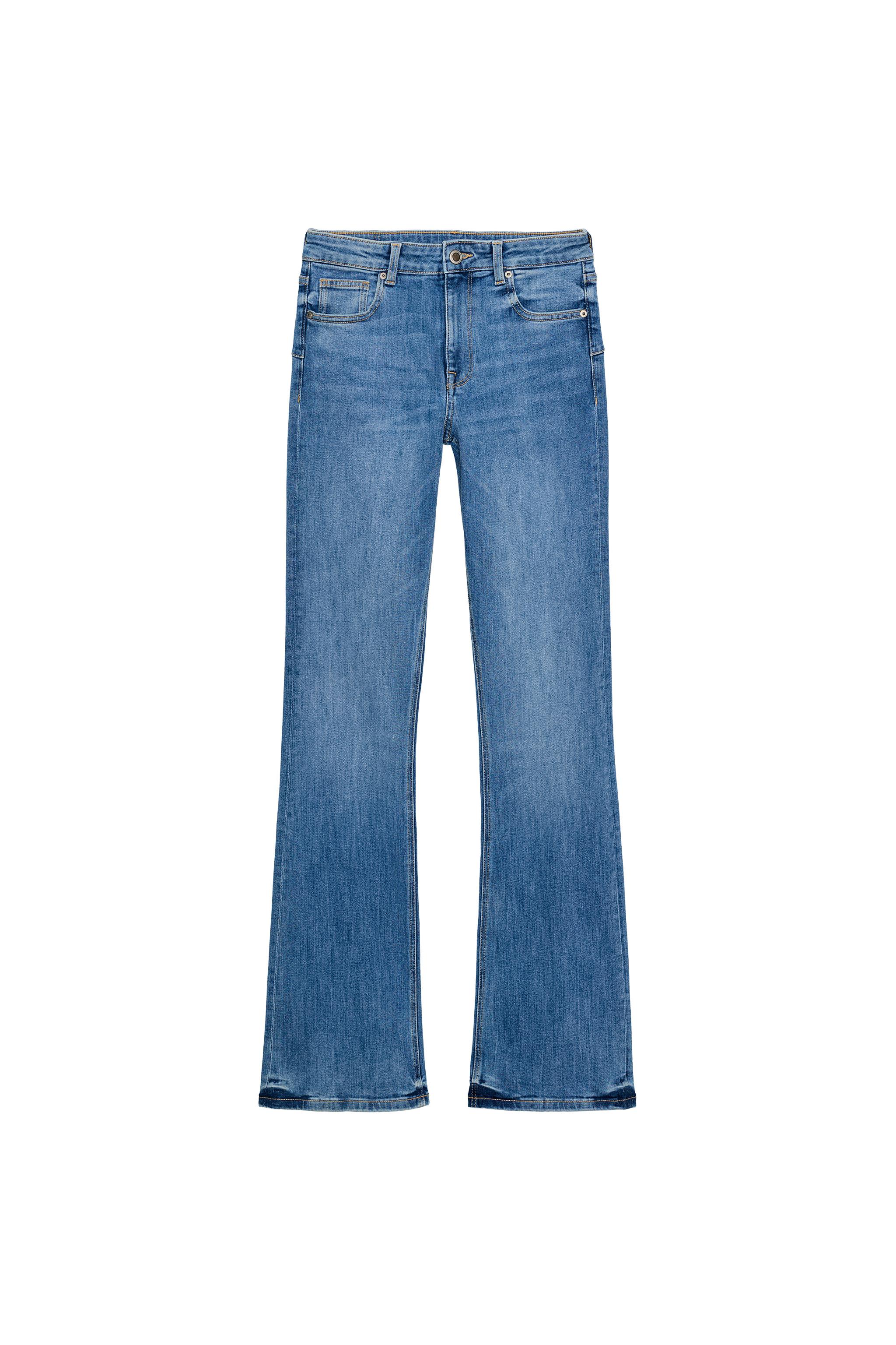 ZW COLLECTION BOOTCUT MID-WAIST JEANS - Light blue | ZARA Australia