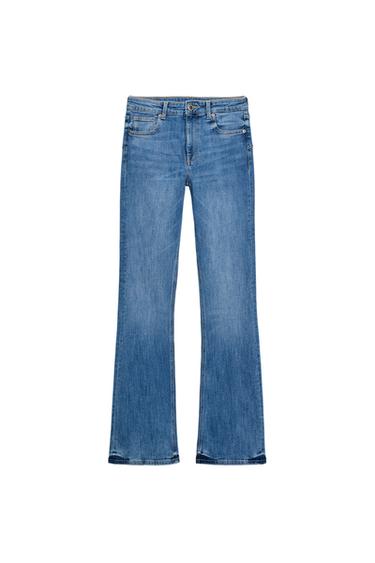 ZW COLLECTION BOOTCUT MID-WAIST JEANS - Light blue by Zara