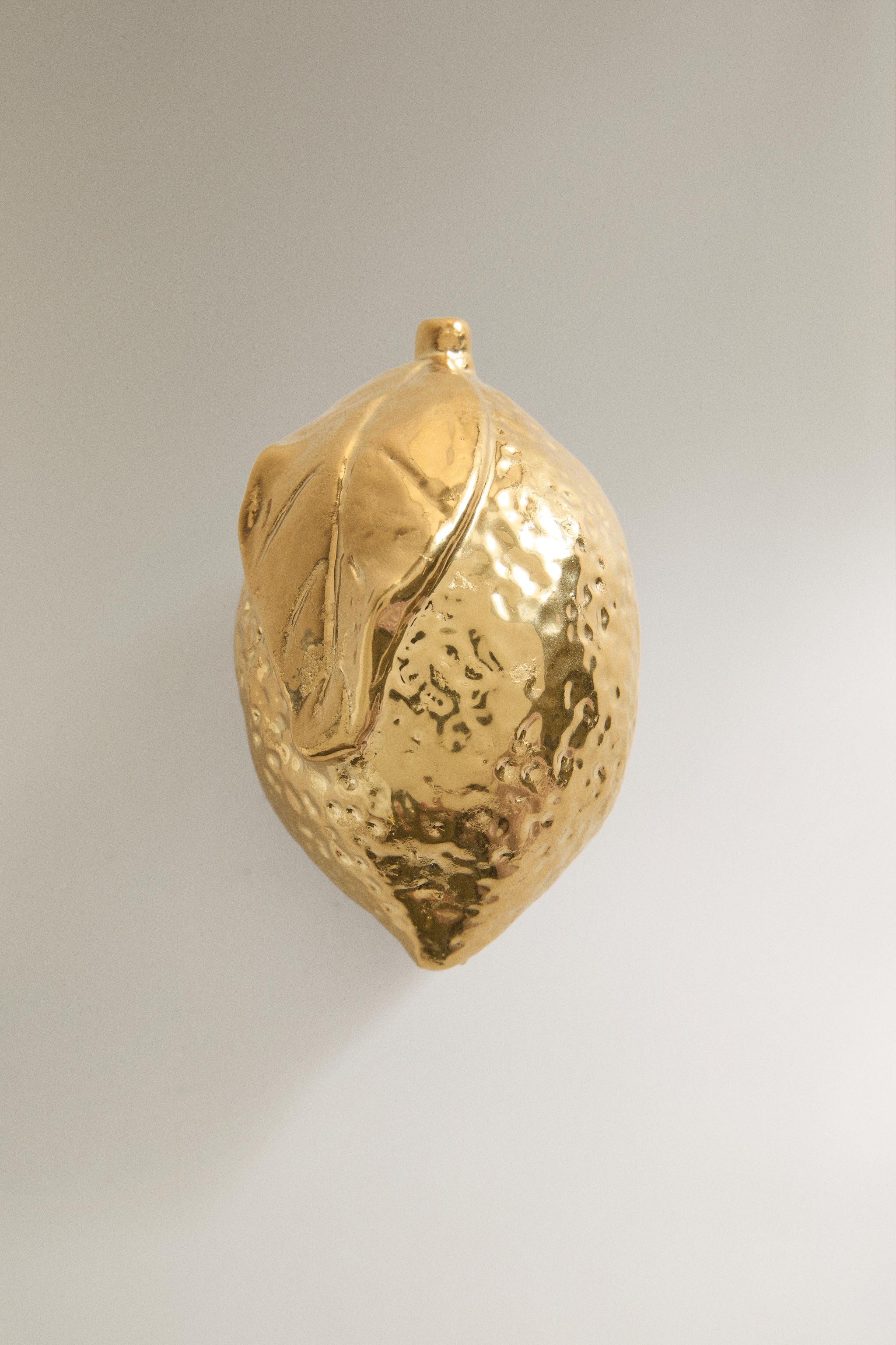 LEMON DECORATIVE OBJECT | MARISA BERENSON — Golden