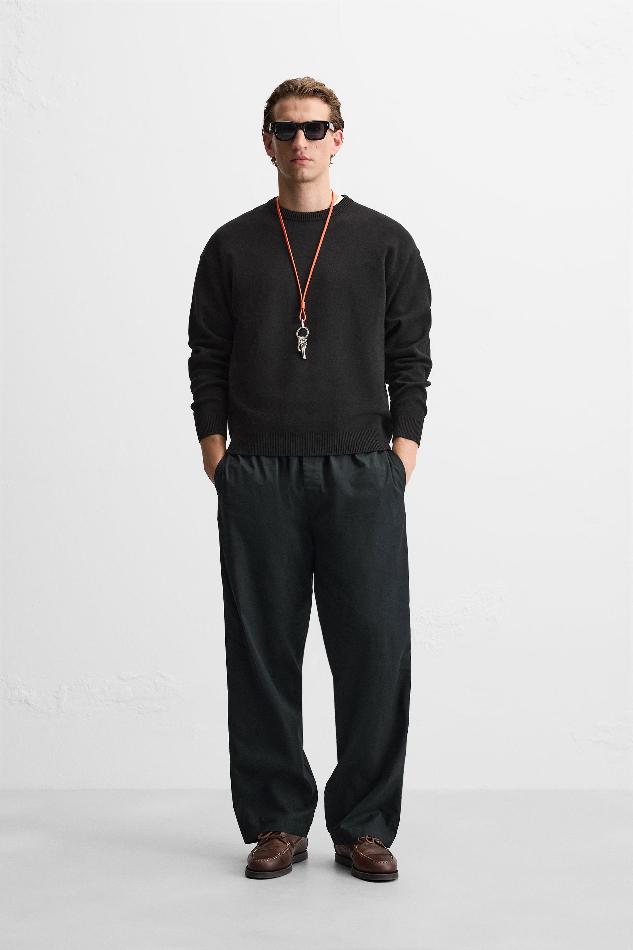 Pantalon au toucher doux zara sale