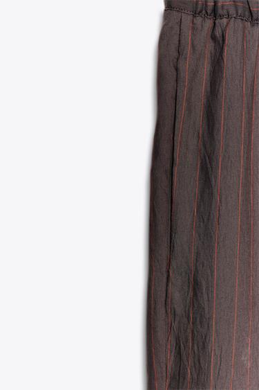 ZW COLLECTION STRIPED PYJAMA TROUSERS - Chocolate brown by Zara - Image 6