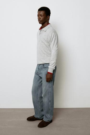Wide-leg jeans — Mid-blue 1