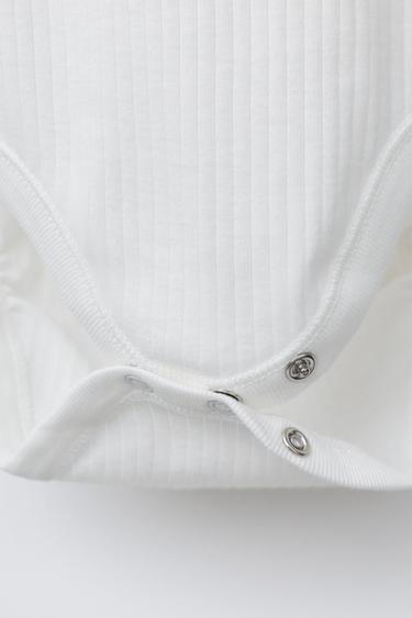 6 MOIS-3 ANS/ LOT DE TROIS BODYS À MANCHES LONGUES - Blanc cassé de Zara - Image 3