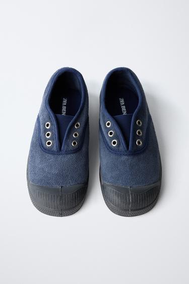 LEATHER SNEAKERS BENSIMON ® X ZARA - Blue by Zara