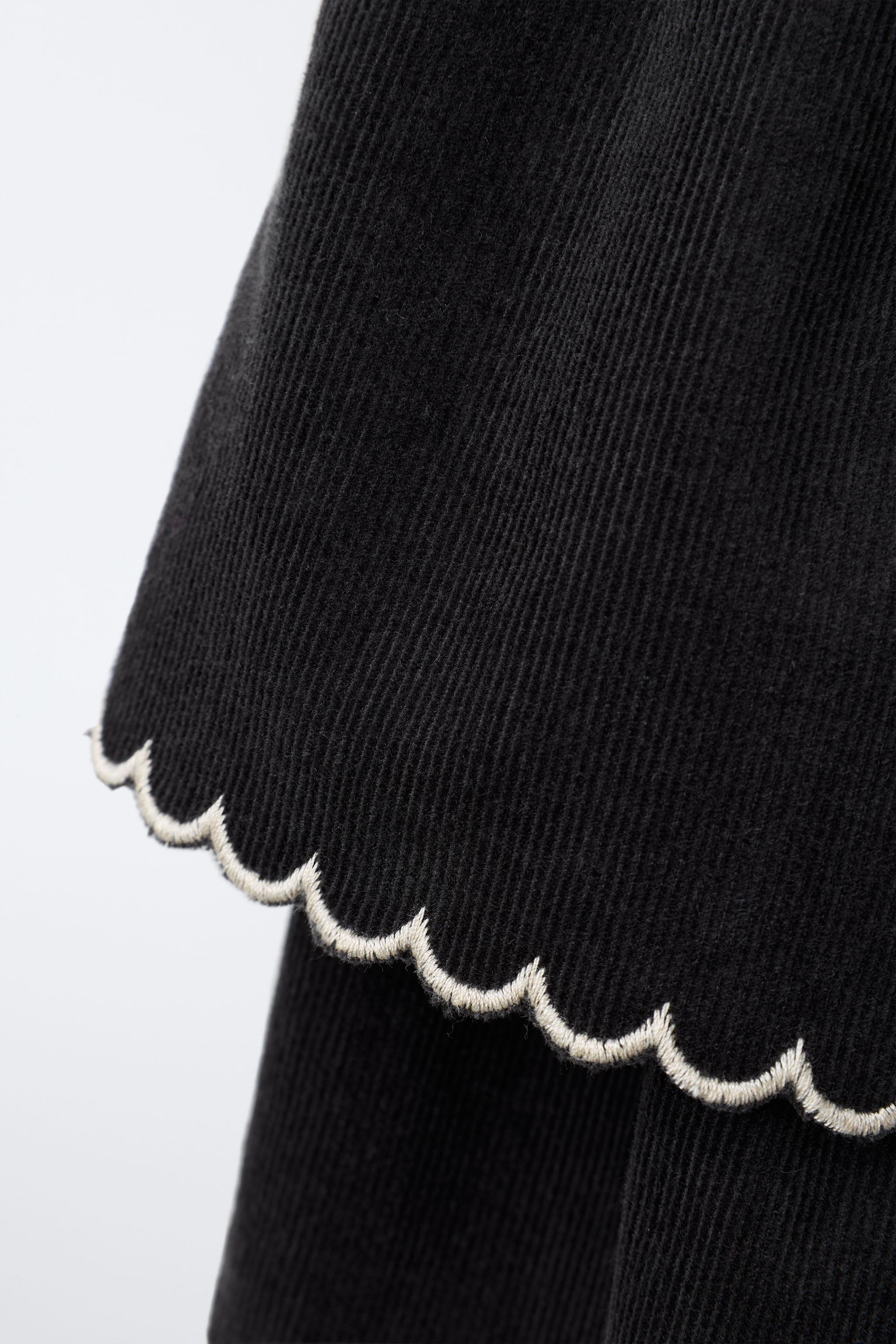 JUPE-SHORT EN VELOURS CÔTELÉ FIN