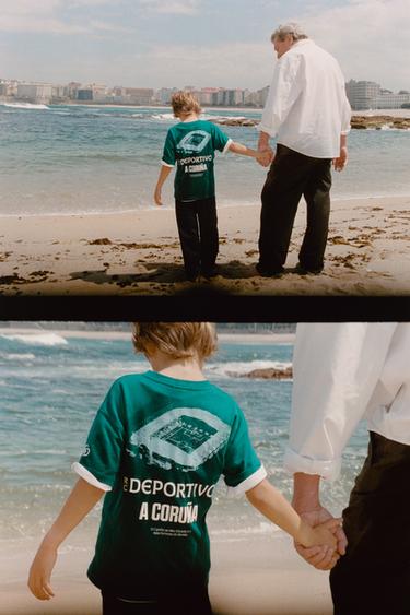 CAMISETA ESTAMPADO RC DEPORTIVO DE A CORUÑA - Verde de Zara