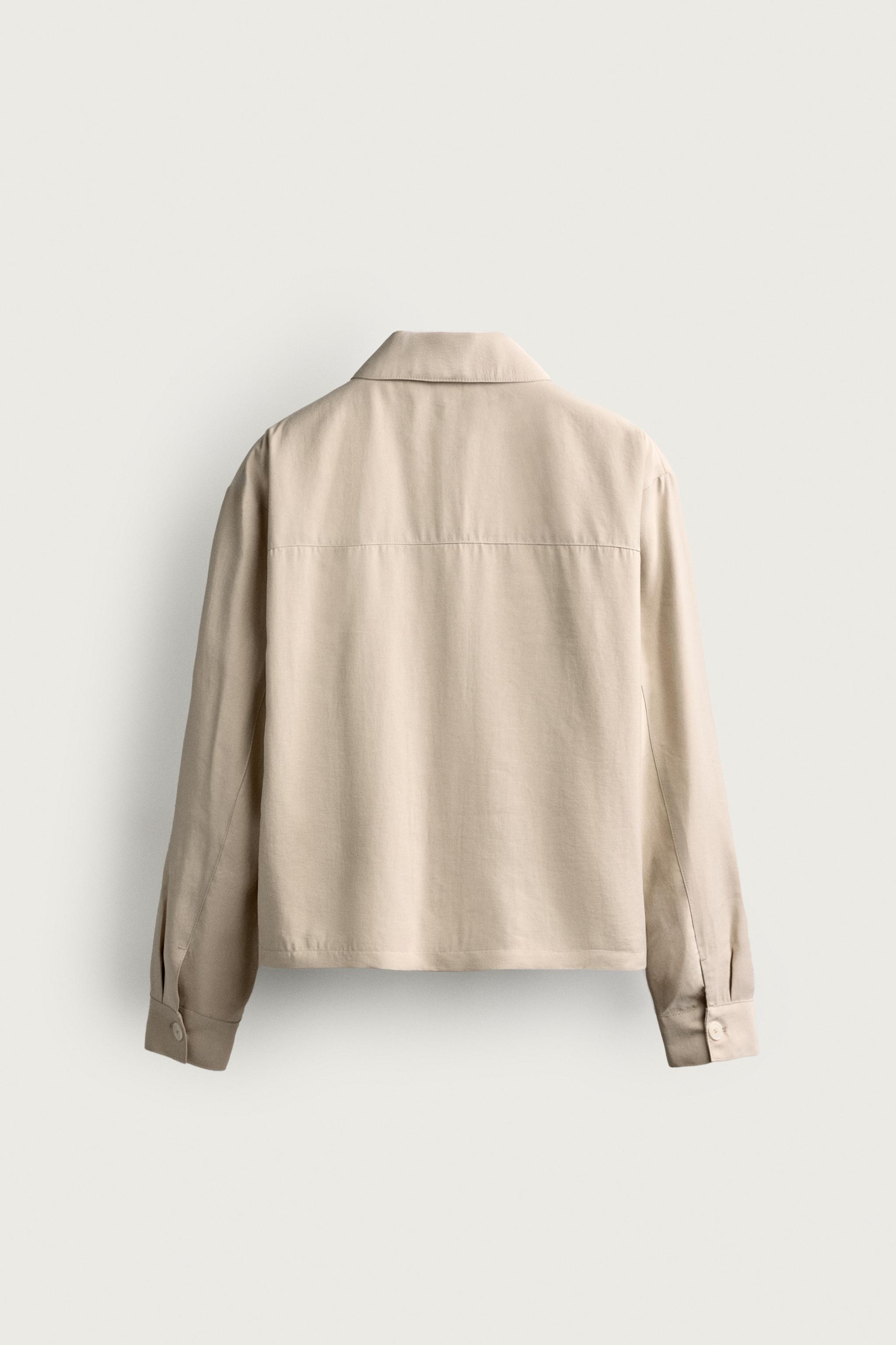 Zara FLUID BOXY FIT OVERSHIRT — фото 8