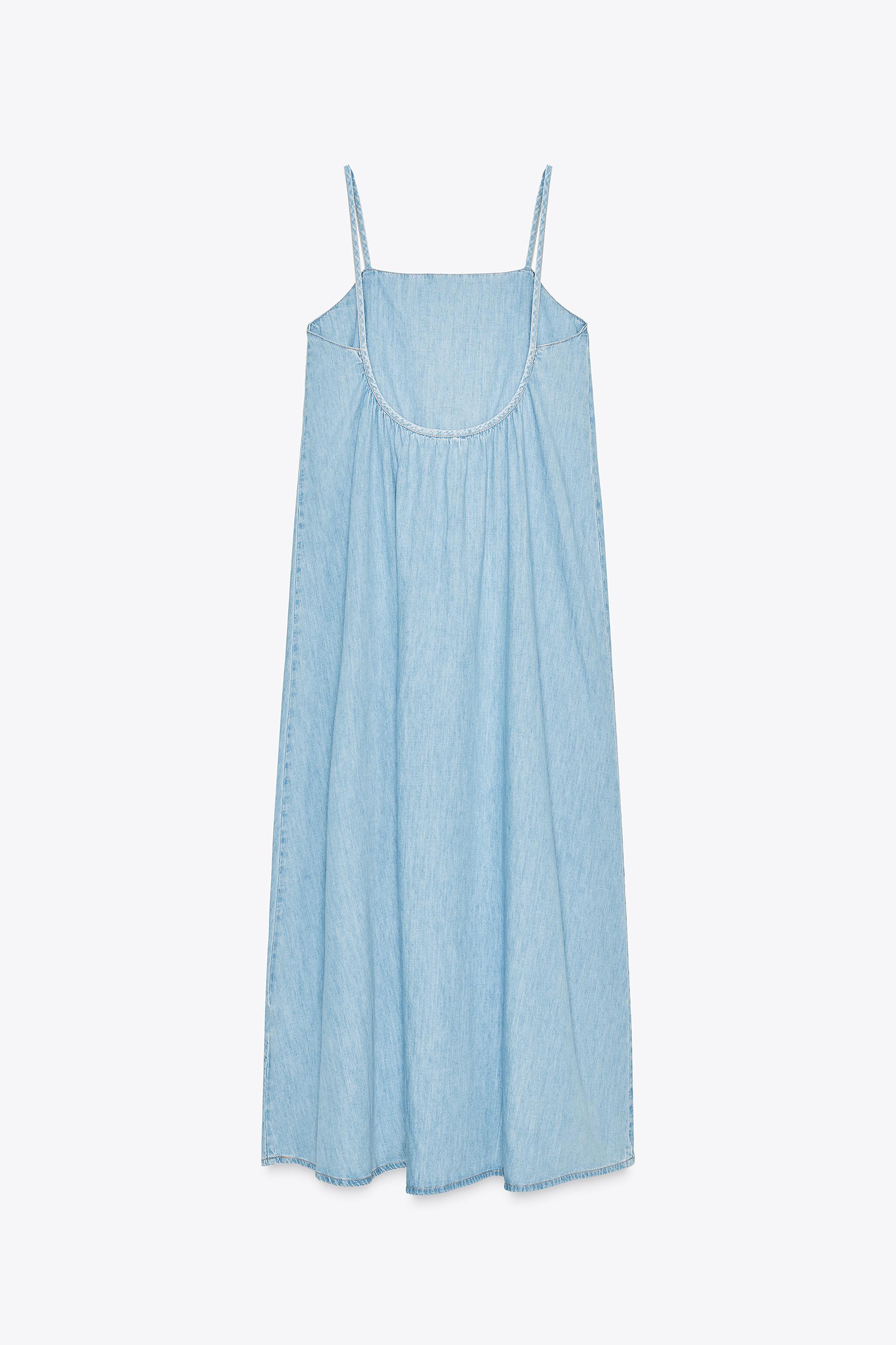 ROBE MIDI EN DENIM TRF