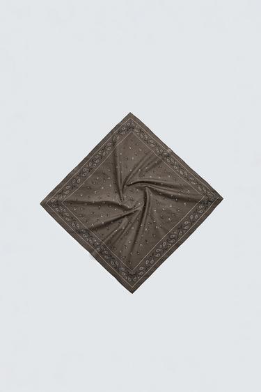 BANDANA ESTAMPADO PAISLEY - Marrón de Zara