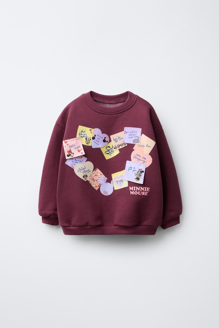 SUDADERA PARCHES MINNIE MOUSE AND FRIENDS © DISNEY Burgundy