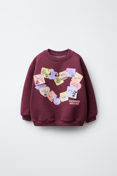SWEAT AVEC PIÈCES MINNIE MOUSE AND FRIENDS © DISNEY - Bordeaux de Zara - Image 0