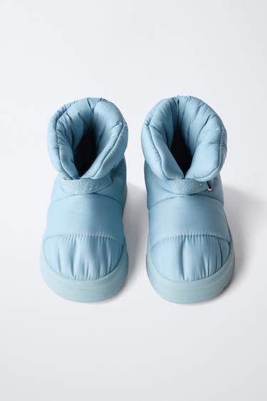 BOTTINES EN NYLON DÉPERLANTES - Bleu de Zara - Image 3