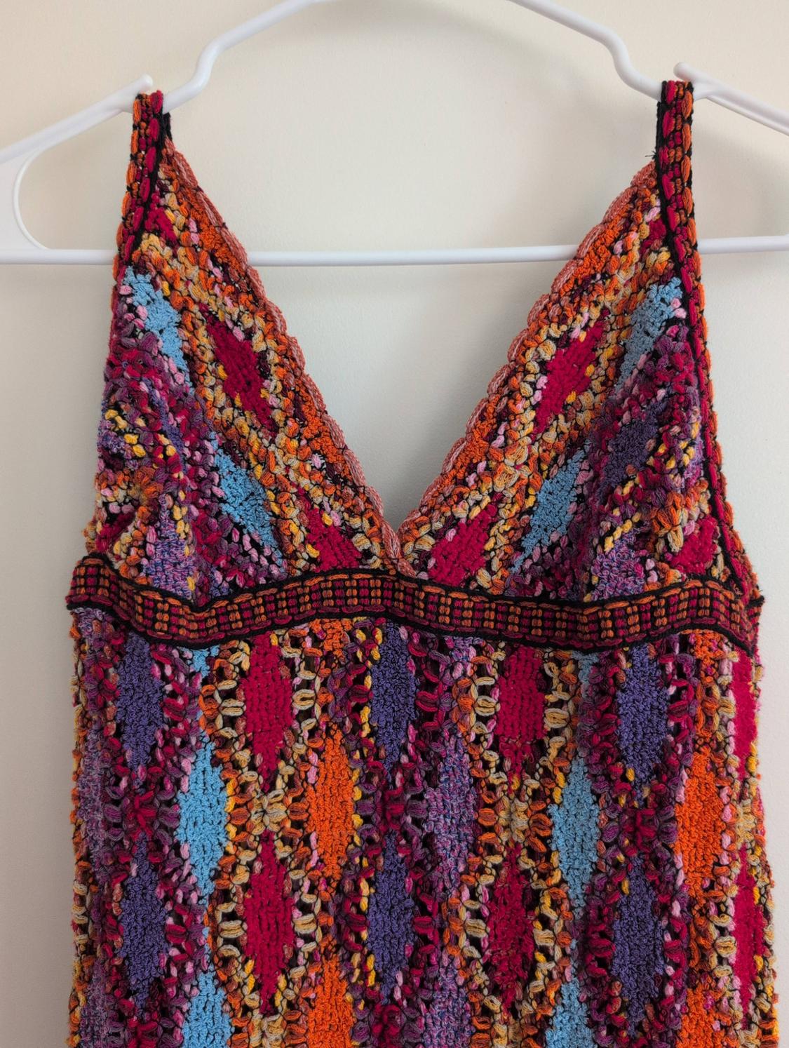 FRINGED KNIT MIDI DRESS - Image 2