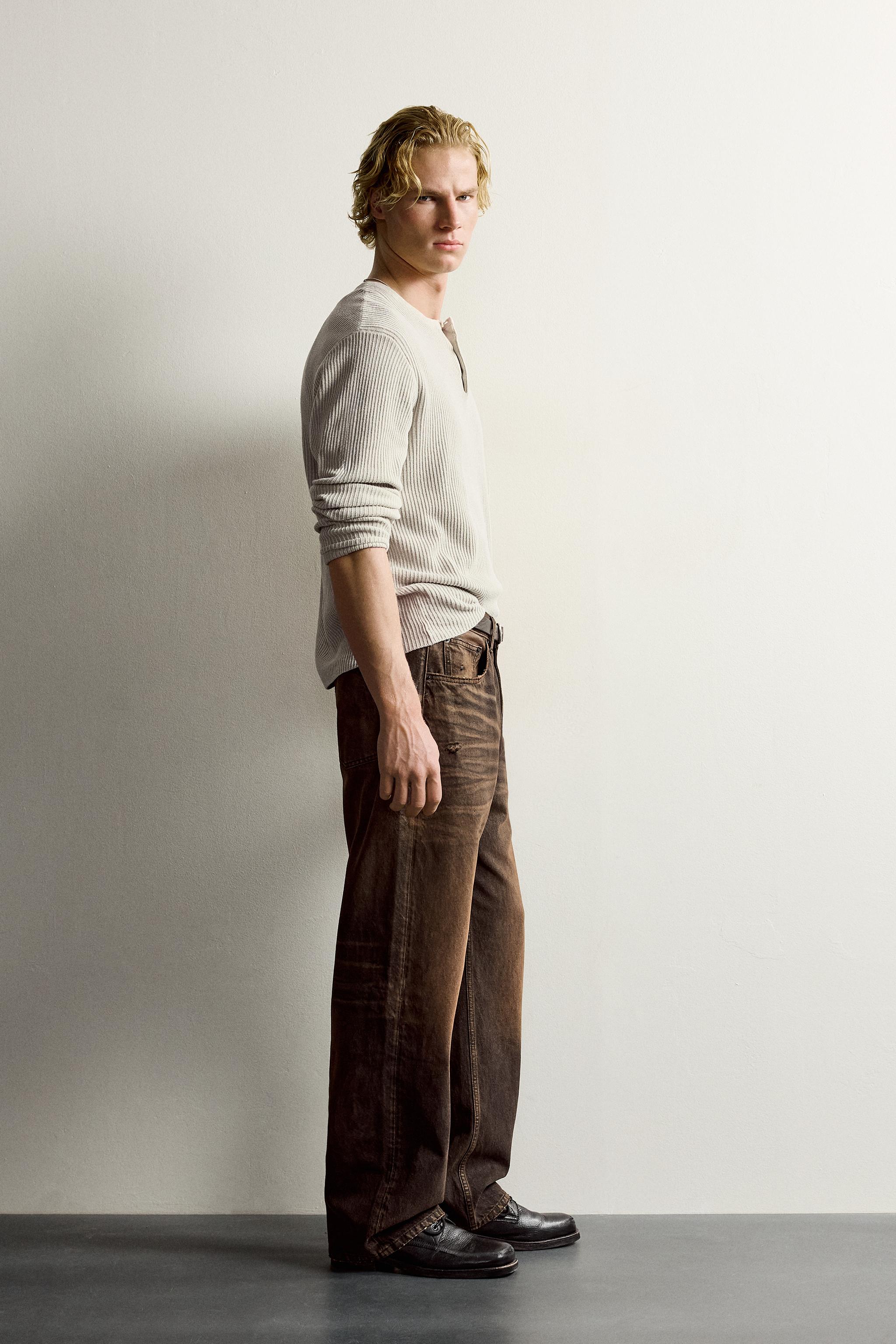 JEANS LOOSE FIT LAVÉ COULEUR