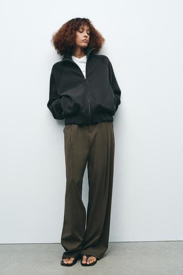 DARTED TROUSERS - Taupe grey by Zara