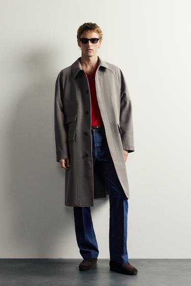 AARON LEVINE X ZARA CHECK TRENCH COAT - Beige by Zara