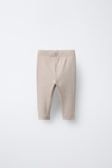TWO-PACK OF PLAIN LEGGINGS - Brown by Zara - Image 1