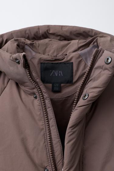 FEATHER DOWN WATER REPELLENT PUFFER JACKET - Brown / Taupe by Zara - Image 6