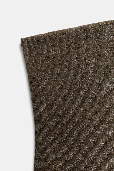 BODY BANDEAU AVEC FIL MÉTALLISÉ - Or de Zara - Image 6