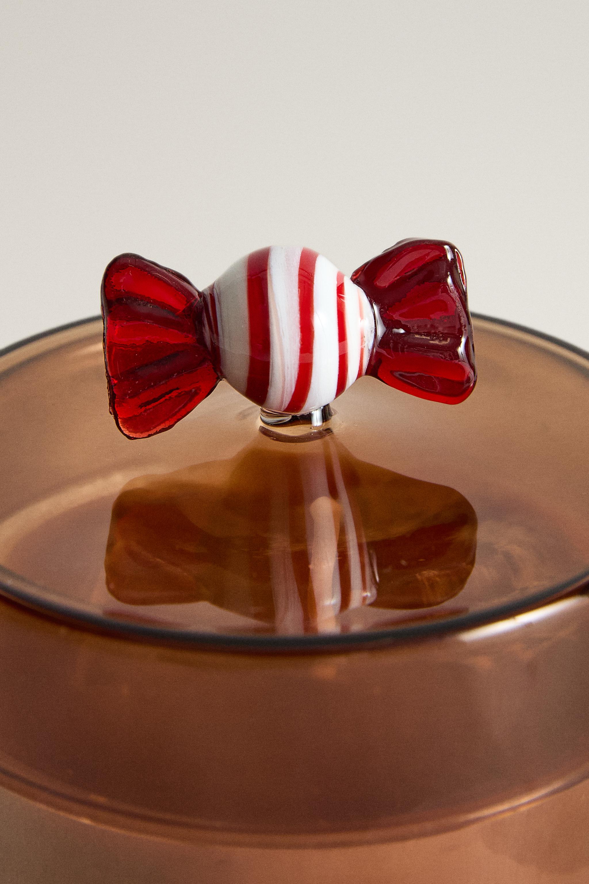 (220 G) BOROSILICATE GLASS SALTED CARAMEL SCENTED CANDLE