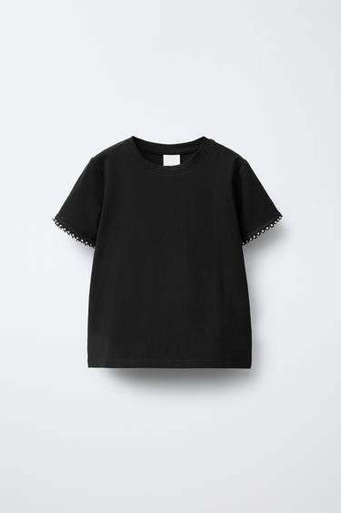 CAMISETA PERLITAS - Negro de Zara