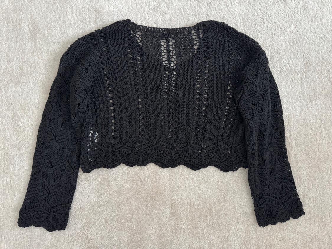 OVERSIZE OPEN KNIT SWEATER - Image 2