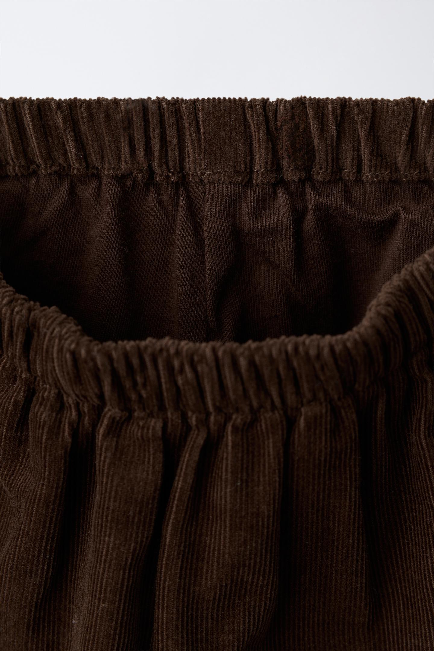 Детские брюки Zara Micro-Corduroy Jogger, цвет: Коричневый — фото 3
