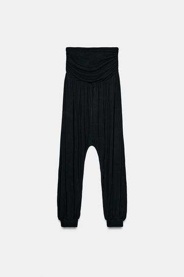 PANTALON BAGGY FLUIDE - Noir de Zara - Image 8