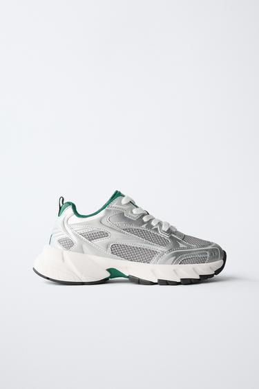 TENIS DEPORTIVOS REJILLA - Verde de Zara