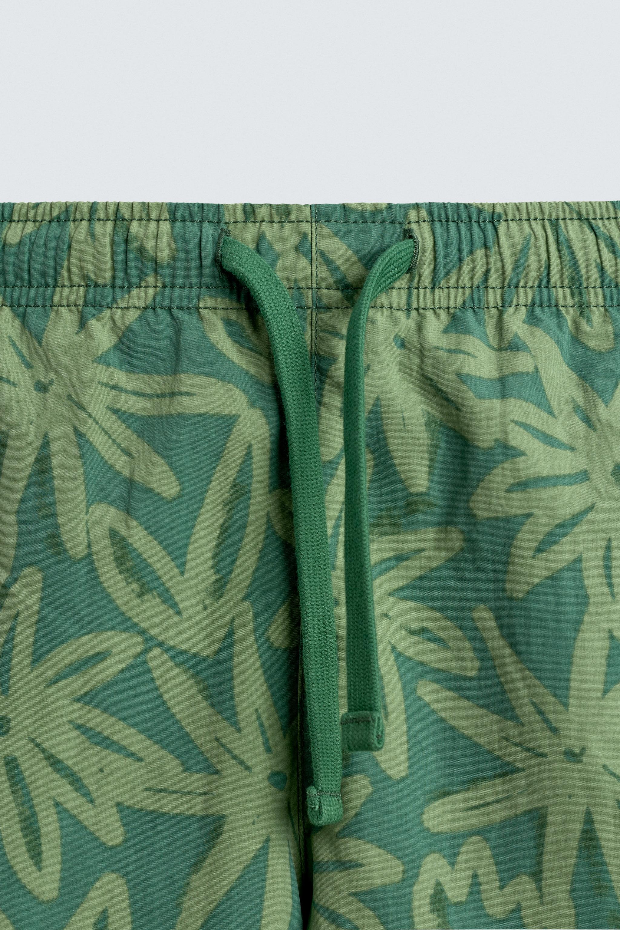 SHORT DE BAIN LONG FLEURS